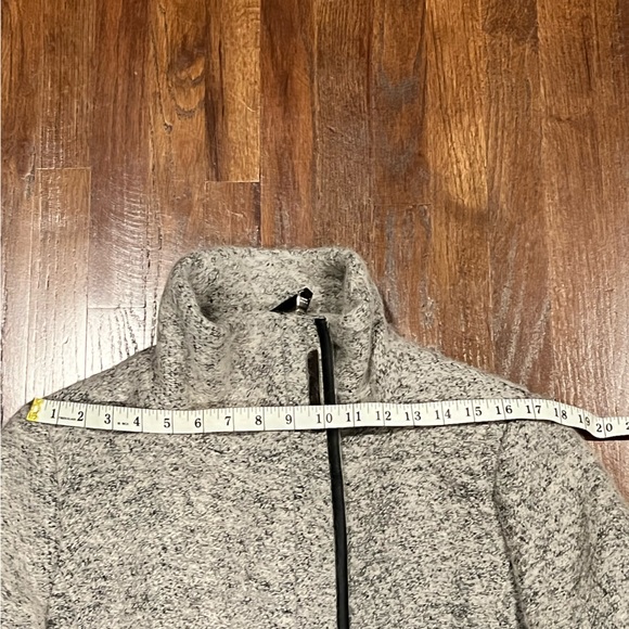 Calvin Klein Women’s Gray Wool Blend Asymmetrical Walker Coat - Picture 12 of 15